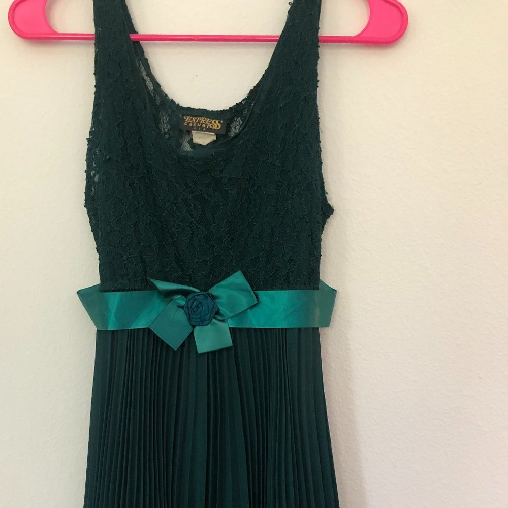Short Dress, Woman, Cocktail, Size S, Green